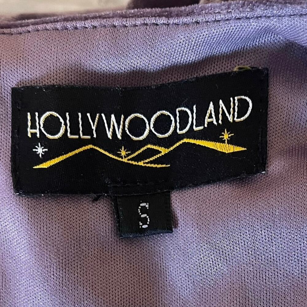 HOLLYWOODLAND by Elle Rebel The 5th Avenue Dress in Lavender Glam Retro Pin Up - Picture 11 of 13